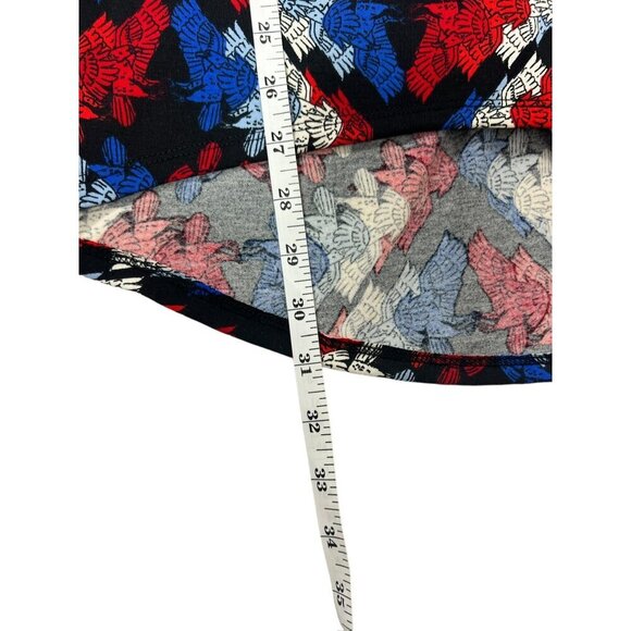 LuLaRoe Women's Navy Blue & Red Top - Picture 5 of 6